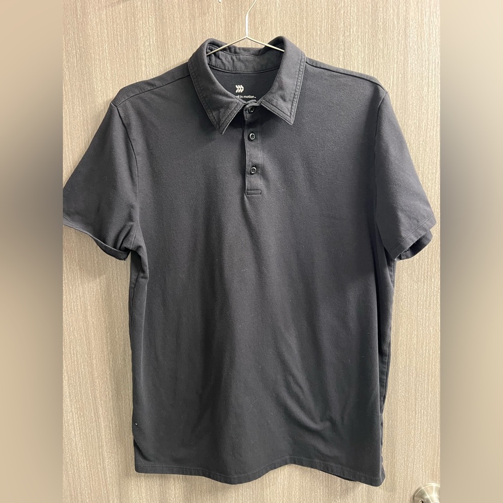 All in Motion Size L Polo Shirt Black